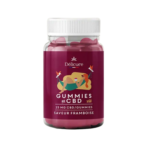 Delicure CBD 25 mg gusto lampone 60 caramelle gommose