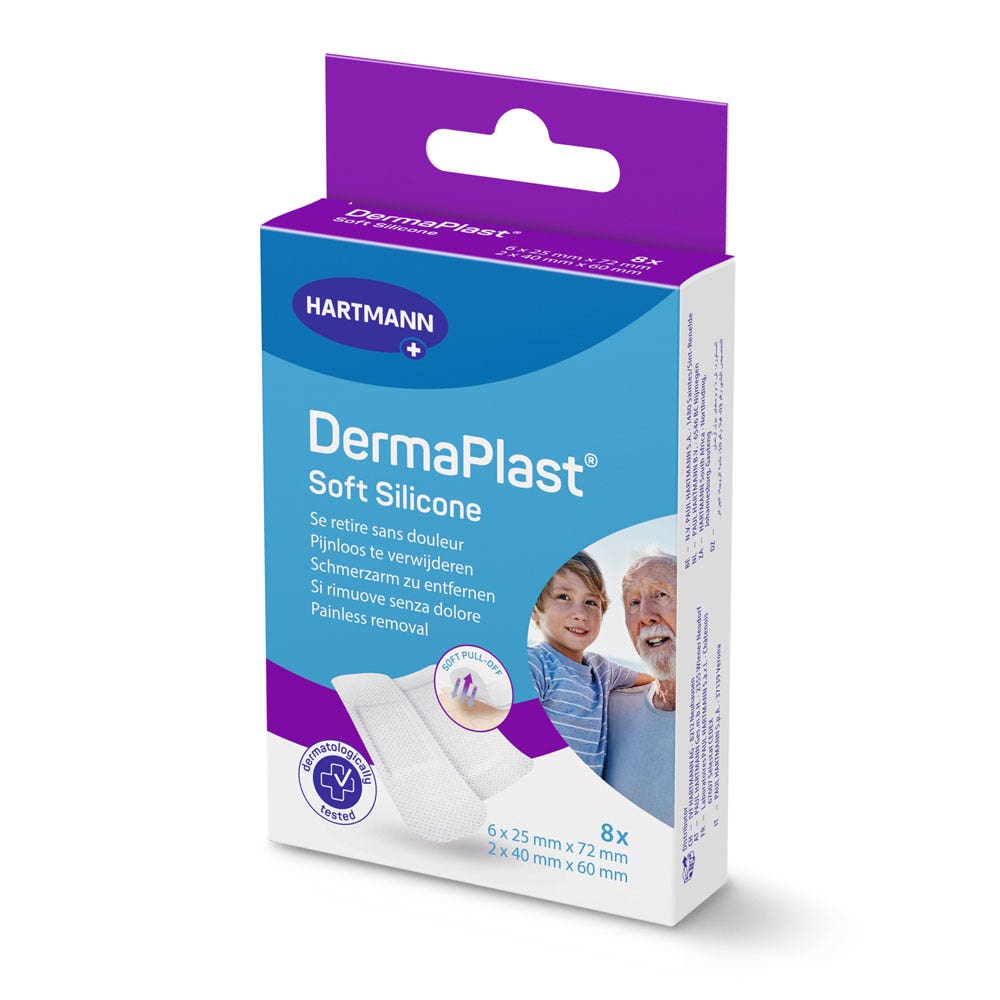 Hartmann Dermaplast Medicazioni in silicone morbido per pelle Sensibile x8