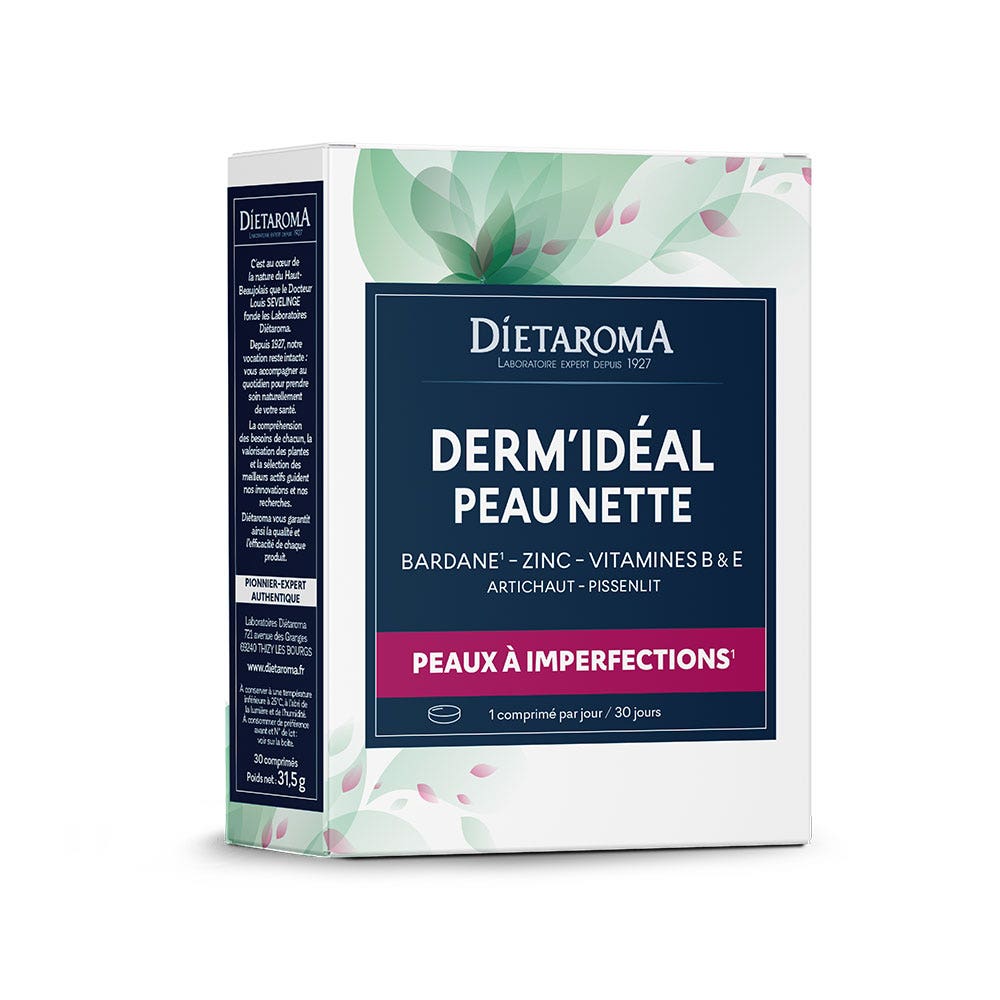 Dietaroma Pelle perfetta viso puro per pelli con imperfezioni 30 compresse