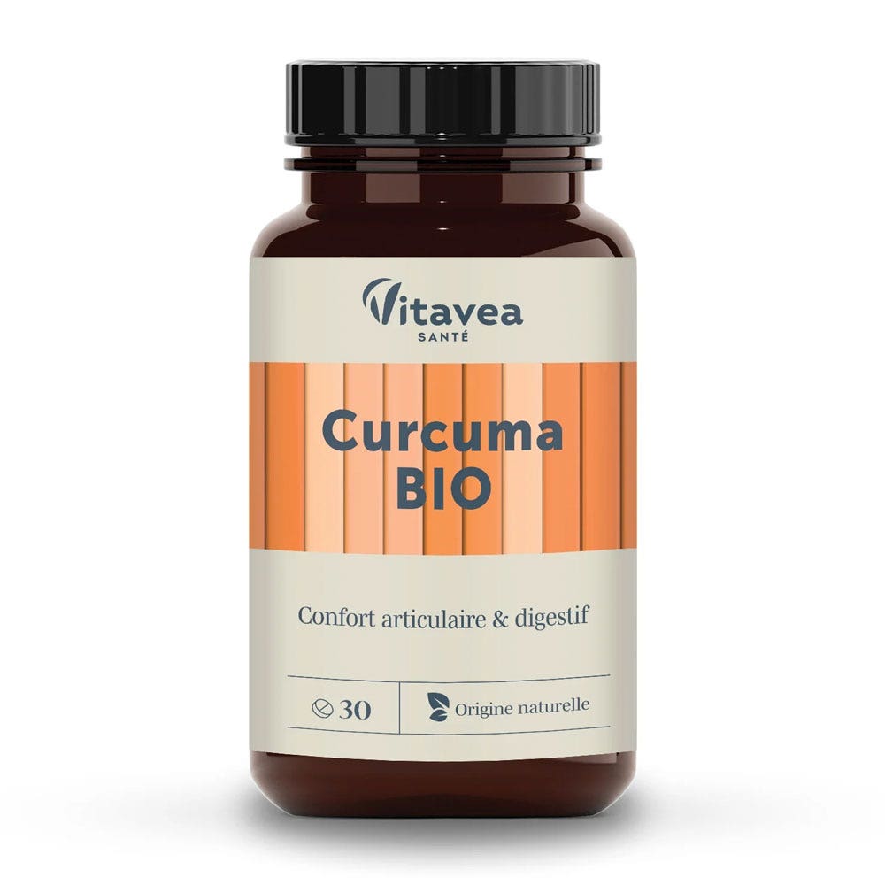 Vitavea Santé Nutri'sentiels Curcuma bio per benessere articolare e digestivo 30 compresse