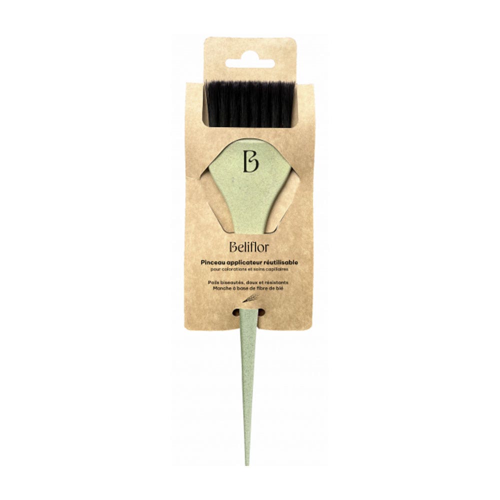 Beliflor Pennello applicatore verde mandorla per la colorazione Fibra di grano 55 mm