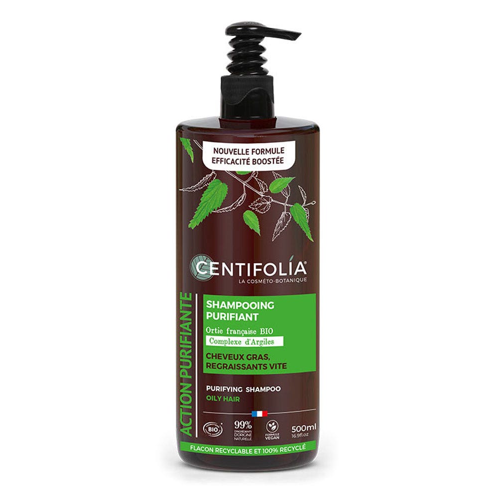 Centifolia Shampoo Shampoo purificante all'ortica bio con tendenza a ungere e ricrescere velocemente 500 ml