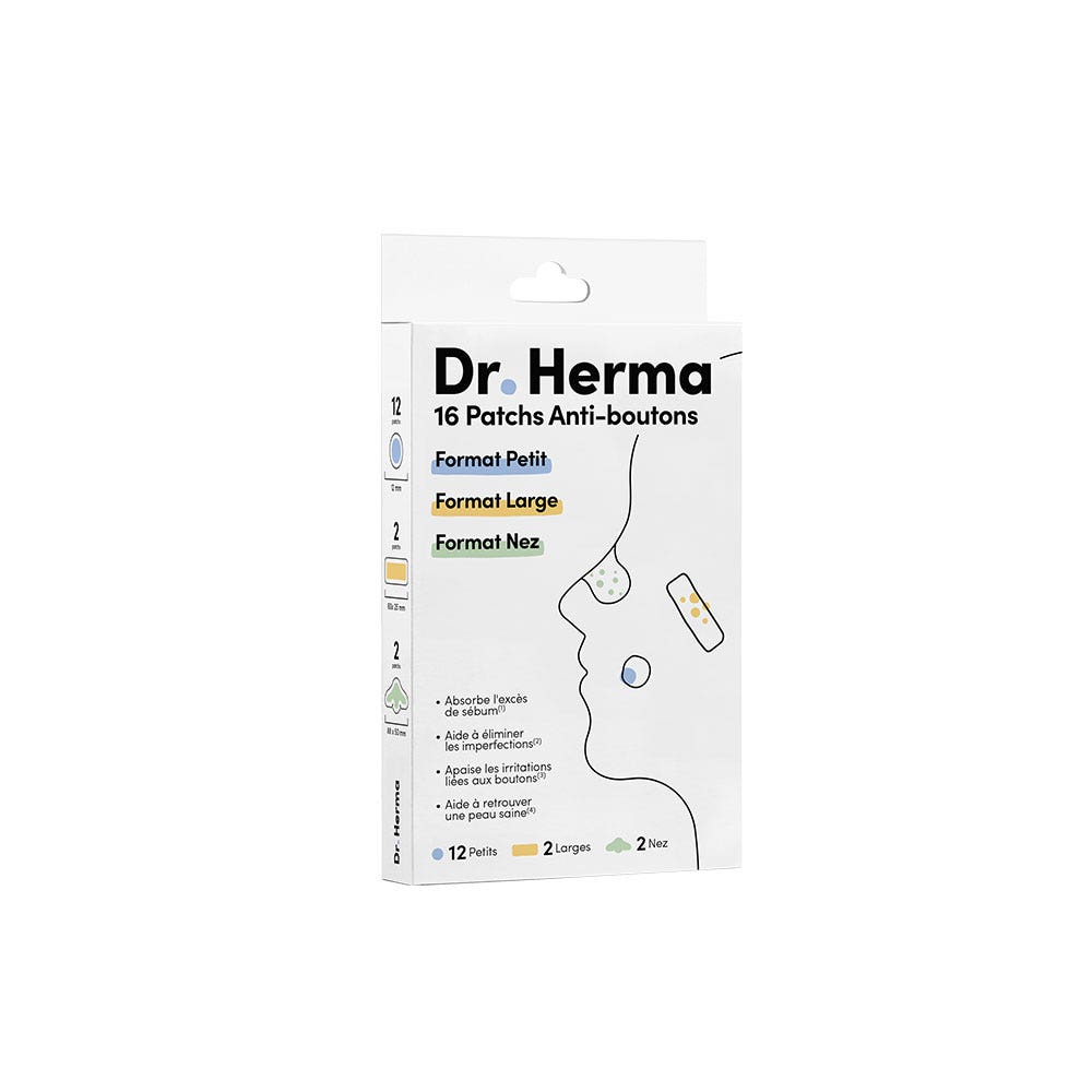 Dr. Herma Patch anti-imperfezioni multiformato x 16