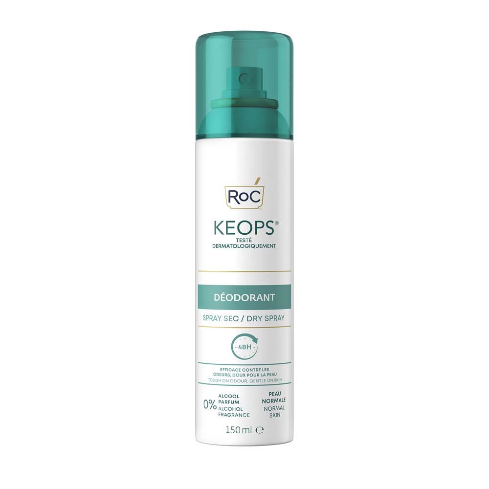 Roc Deodorante Spray Secco Traspirazione Abondante150ml Keops 150 ml