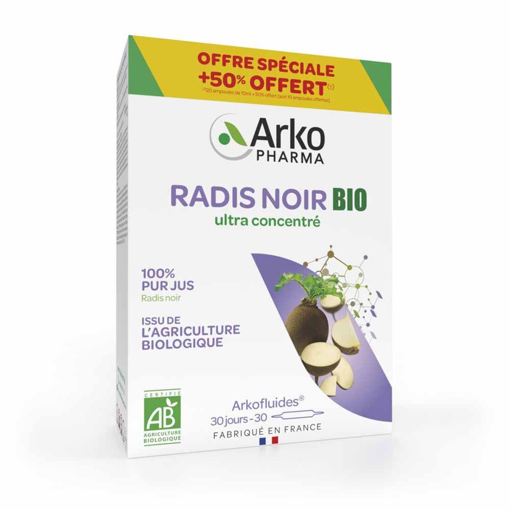 Arkopharma Arkofluidi Ravanello nero bio 30 ampolle