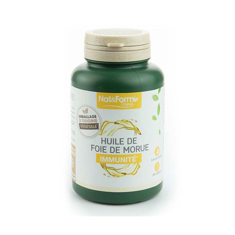 Nat&Form Olio di fegato di merluzzo 200 capsule