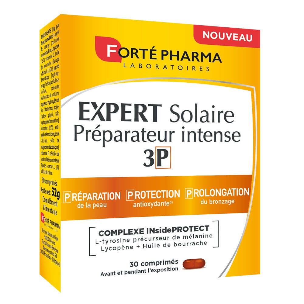 Forté Pharma Sun Expert Solare preparatore intenso 3P 30 compresse