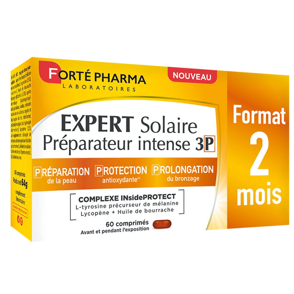 Forté Pharma Sun Expert Preparatore solare intenso 3P per 2 mesi 60 compresse