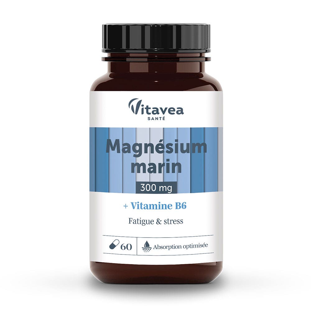 Vitavea Santé Nutri'sentiels Magnesio bio per stanchezza e stress 60 capsule