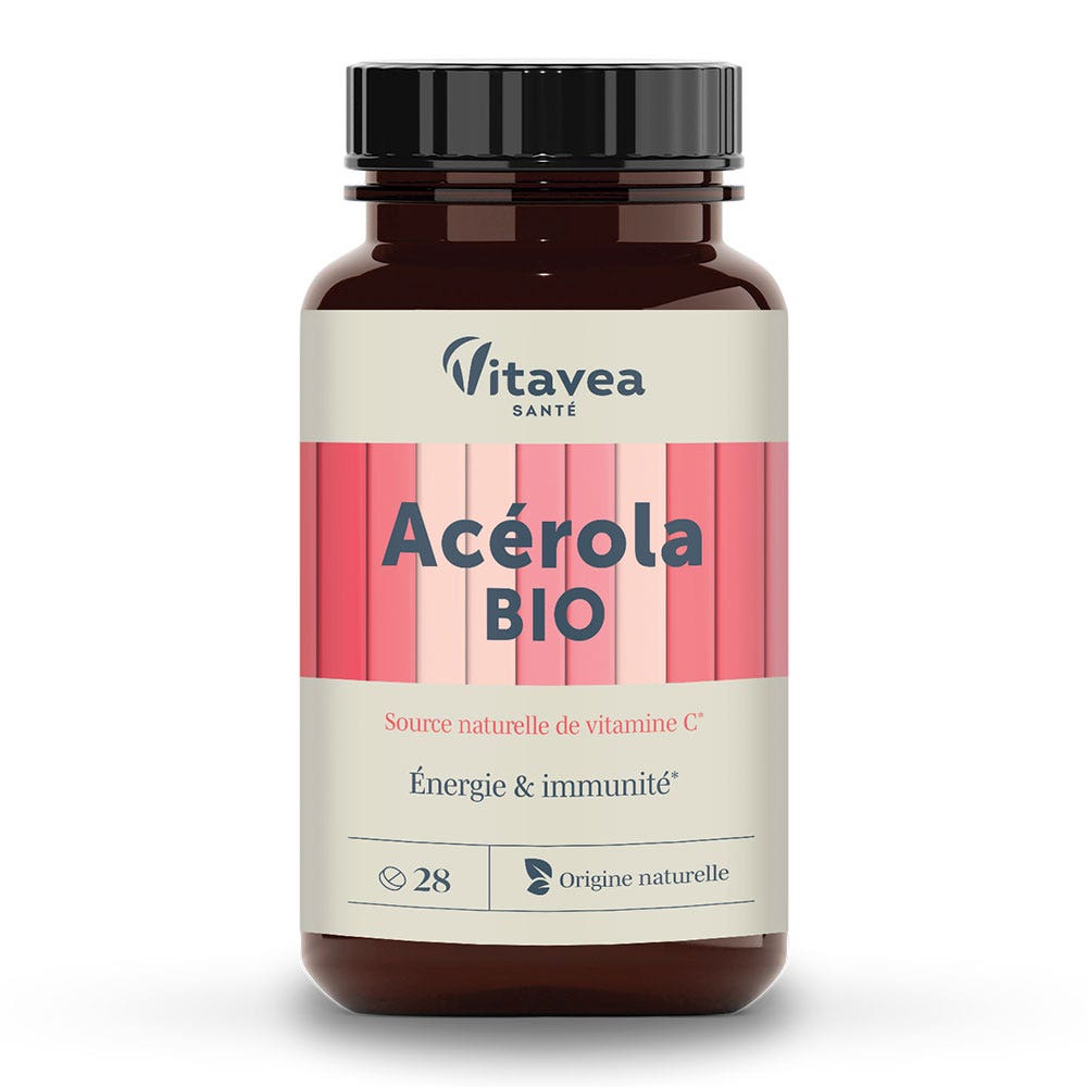 Vitavea Santé Nutri'sentiels Acerola biologica Energia e immunità 28 compresse