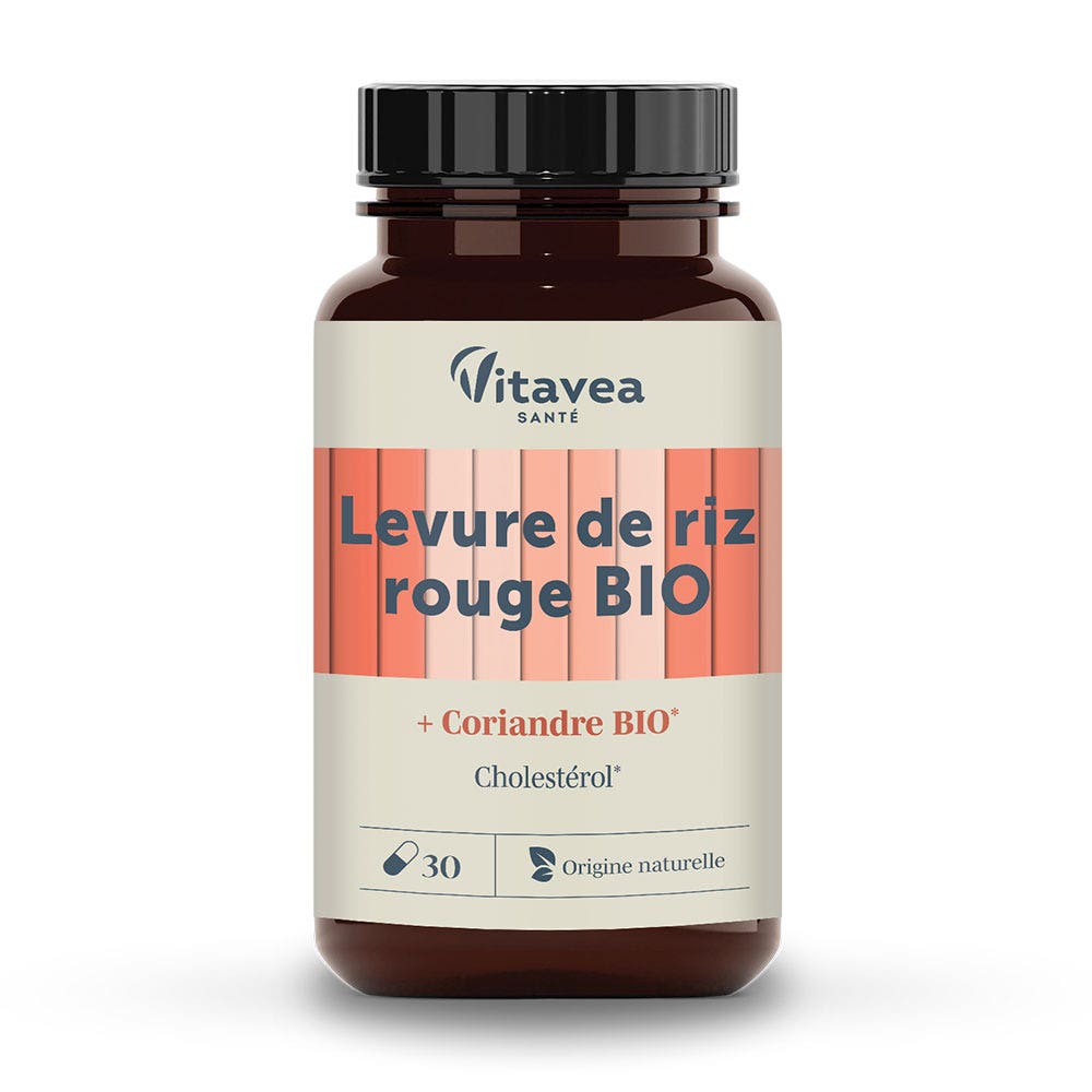 Vitavea Santé Nutri'sentiels Lievito di riso rosso e coriandolo biologico Cholestérol 30 capsule