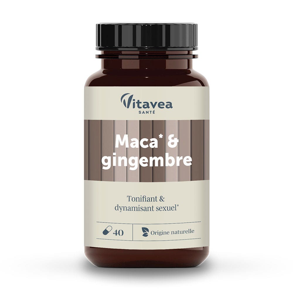 Vitavea Santé Nutri'sentiels Maca Zenzero Tonifiant & Dynamisant sexuel x30 capsule