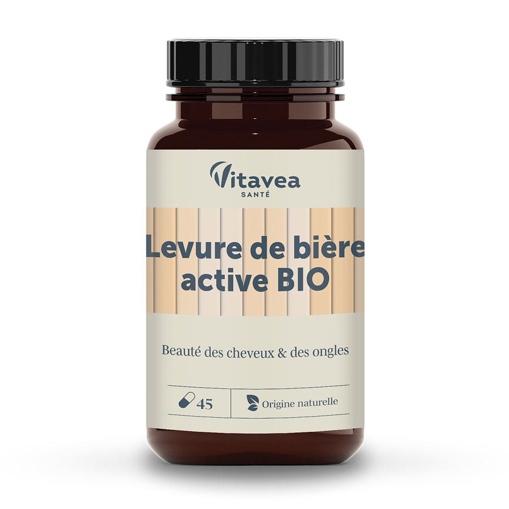 Vitavea Santé Nutri'sentiels Lievito di birra biologico Capelli e unghie 45 capsule