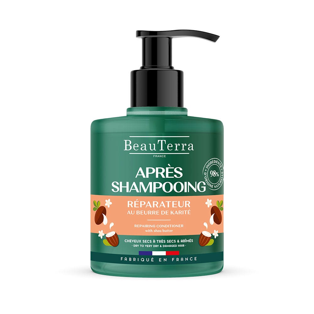 Beauterra Balsamo riparatore al burro di karité tutti i tipi di capelli 500ml
