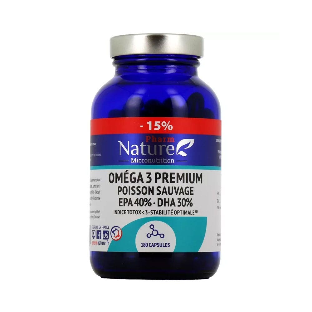 Kersiens Omega 3 Premium Poisson Sauvage 180 capsule