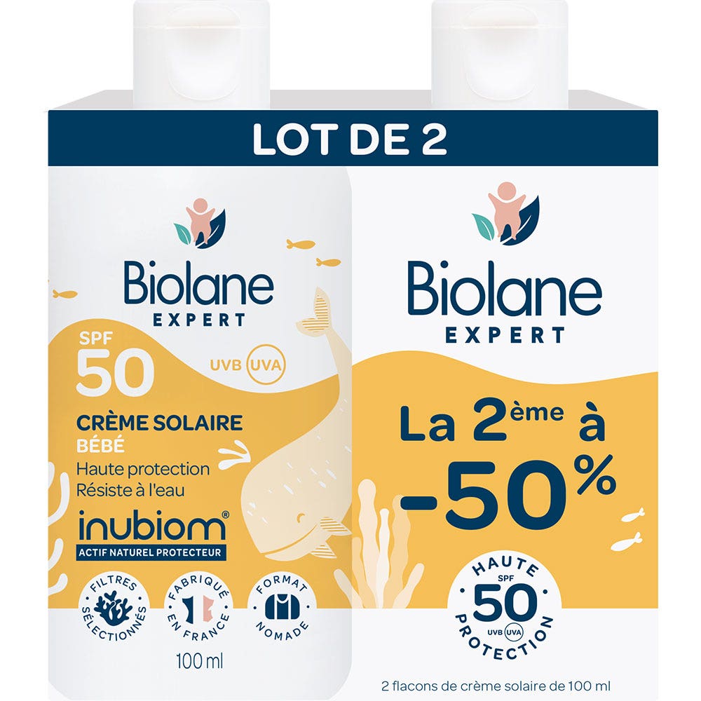 Biolane Esperto Crema solare SPF50 2 x 100 ml