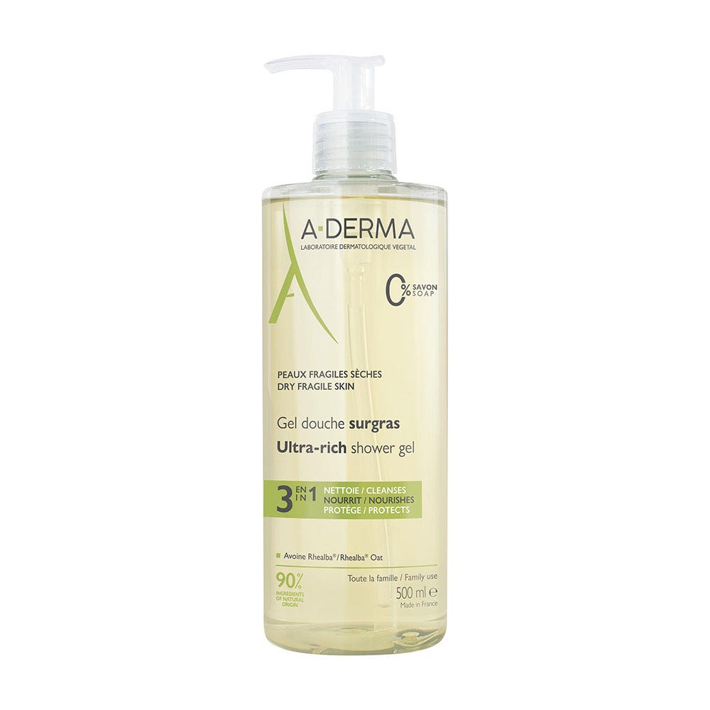 A-Derma Avena Rhealba Gel doccia surgrassante 500 ml