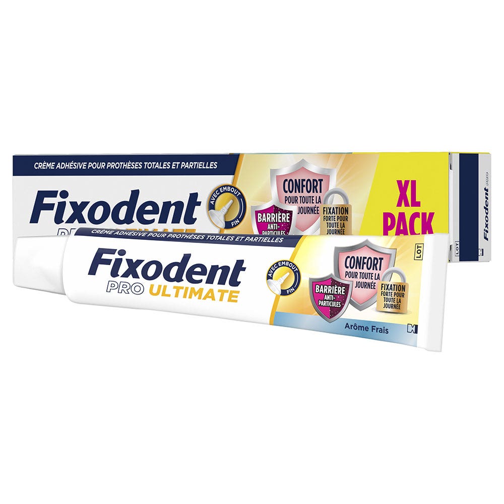 Fixodent Pro Ultimate Crema adesiva per protesi totali e parziali Freschezza 57ml