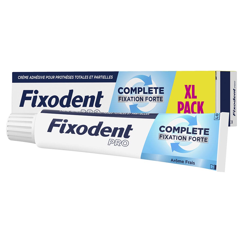 Fixodent Pro Complete Crema adesiva per protesi dentarie totali e parziali con effetto rinfrescante 70,5 g