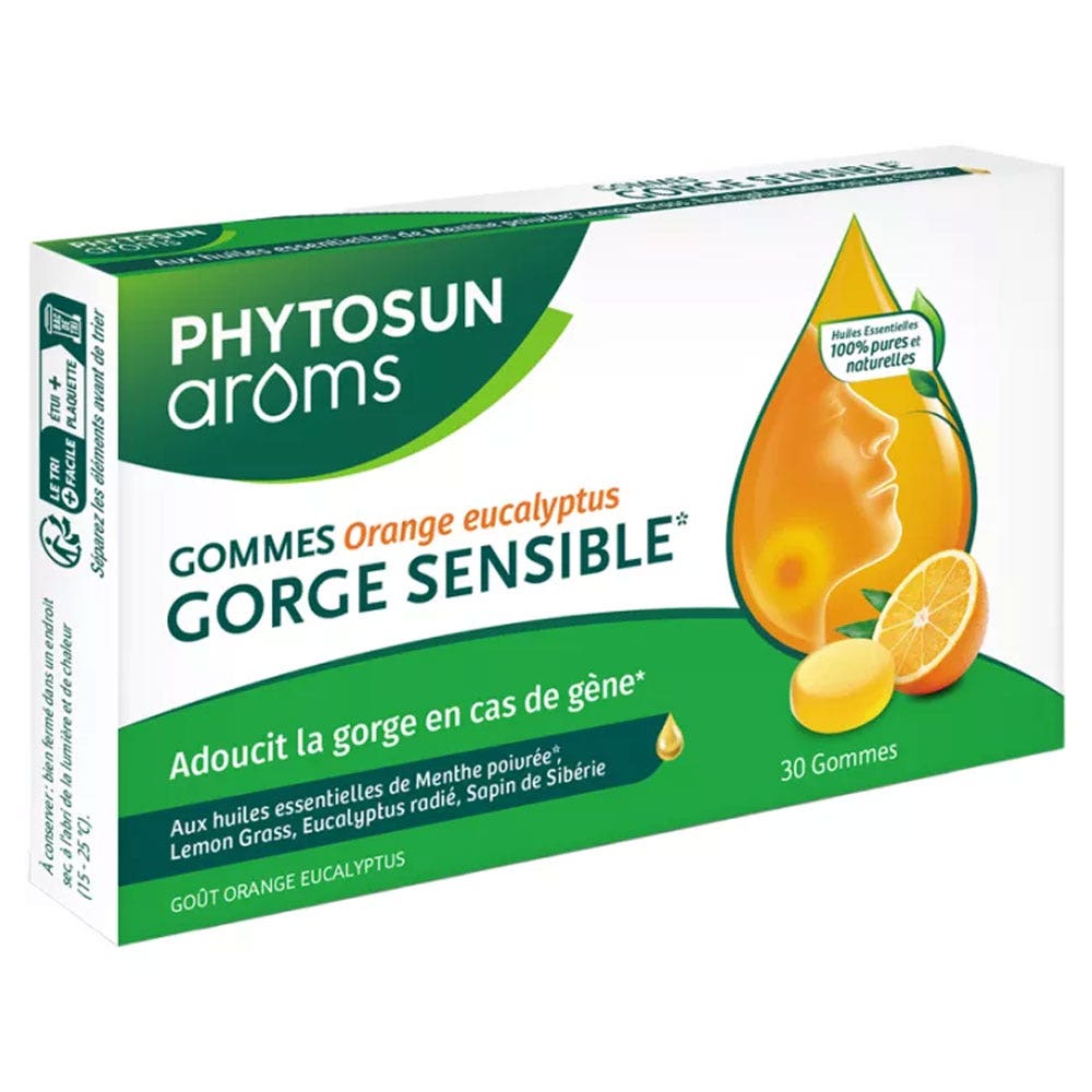 Phytosun Aroms Gorge Sensible Orange Eucalyptus 30 gommes