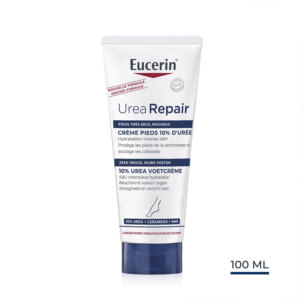 Eucerin UreaRepair Plus Crema piedi al 10% di urea e pelle ruvida 100 ml