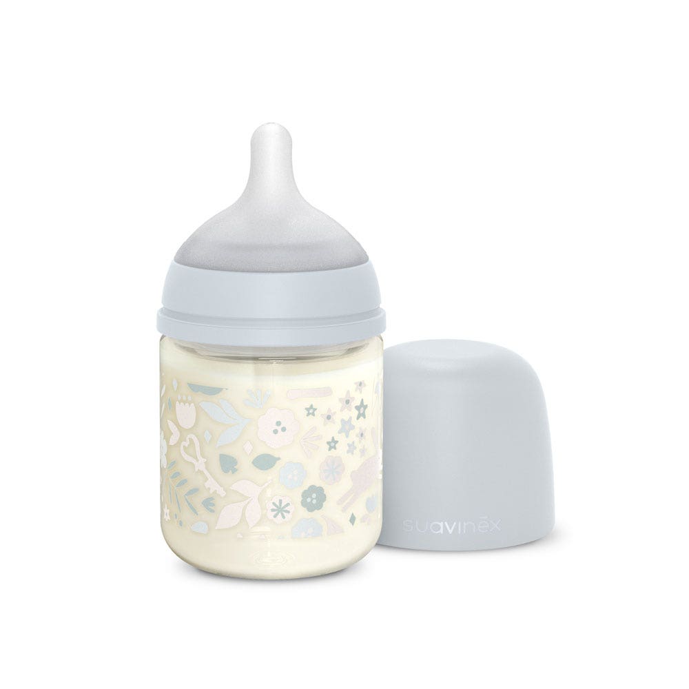 Suavinex Wonderland Biberon in vetro con tettarella SXPro S 120 ml