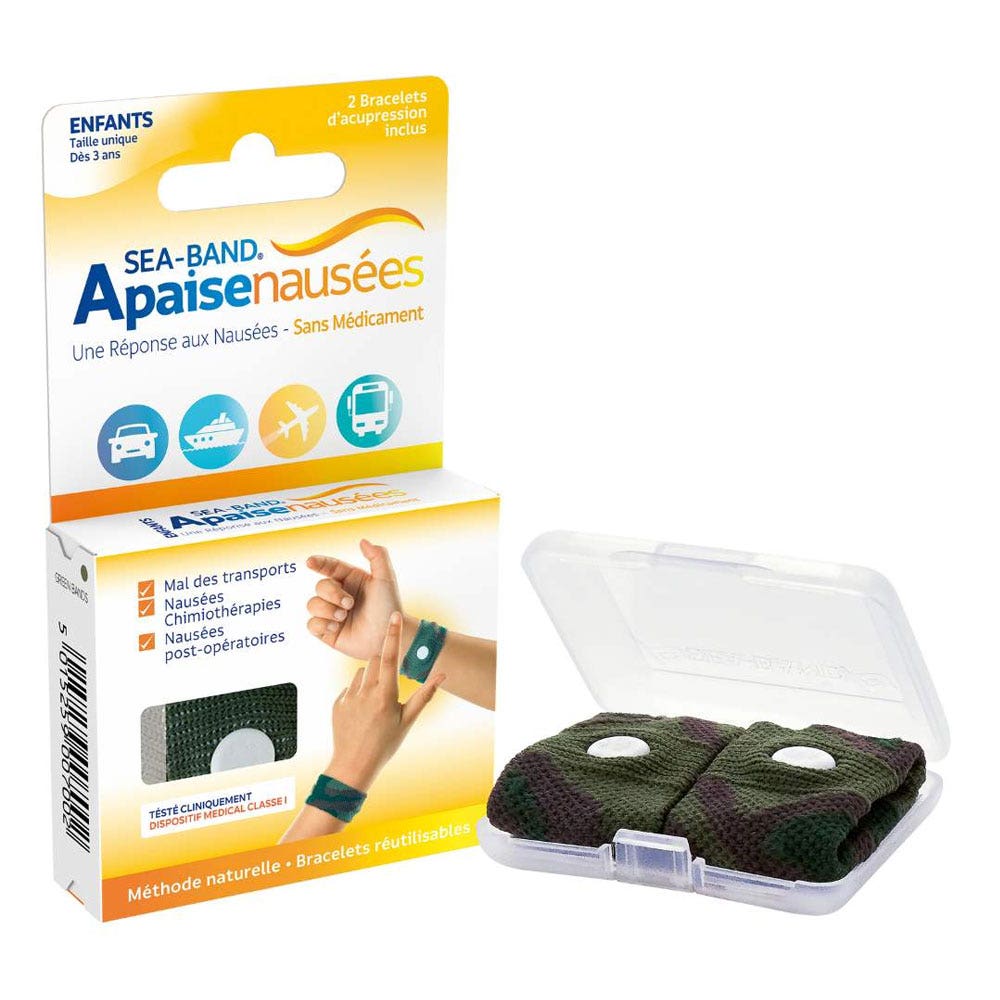Seaband Bracciale anti-nausea per bambini x2