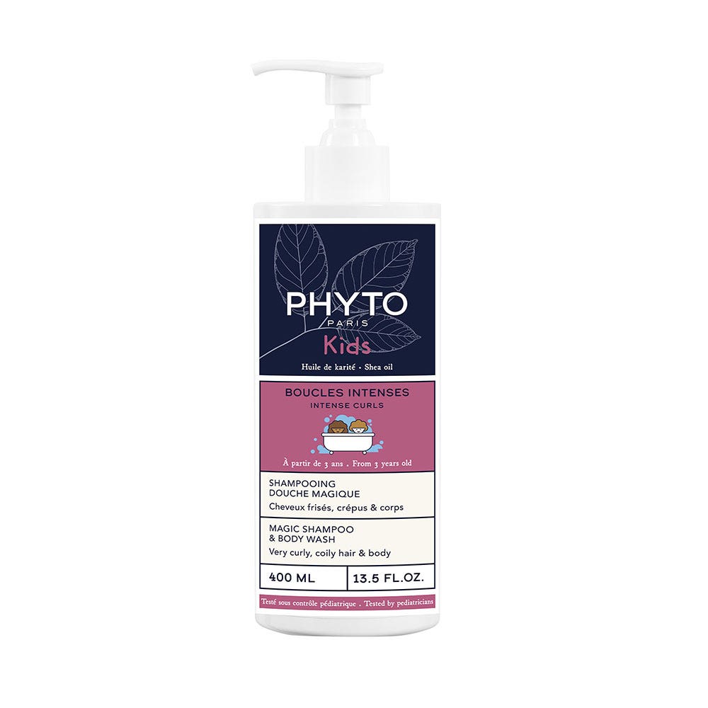 Phyto Paris Ricci Intensi Doccia Magica Shampoo Kids Capelli crespi e corpo 400 ml
