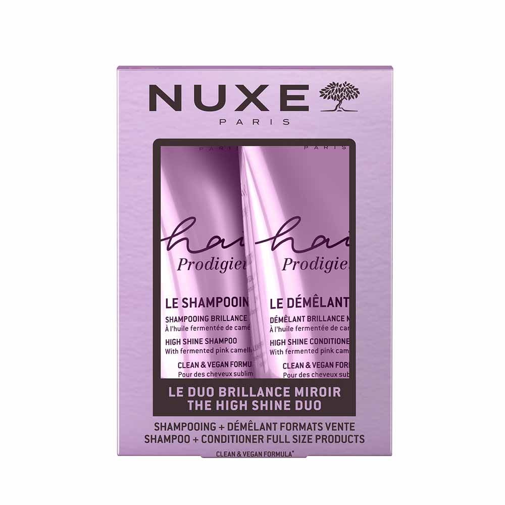 Nuxe Hair Prodigieux Shampoo brillantezza effetto specchio 200 ml + balsamo districante brillantezza