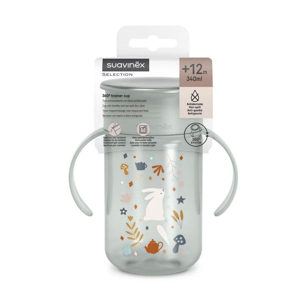 Suavinex Wonderland Tazza di apprendimento 360° con disco anti-perdita 340 ml