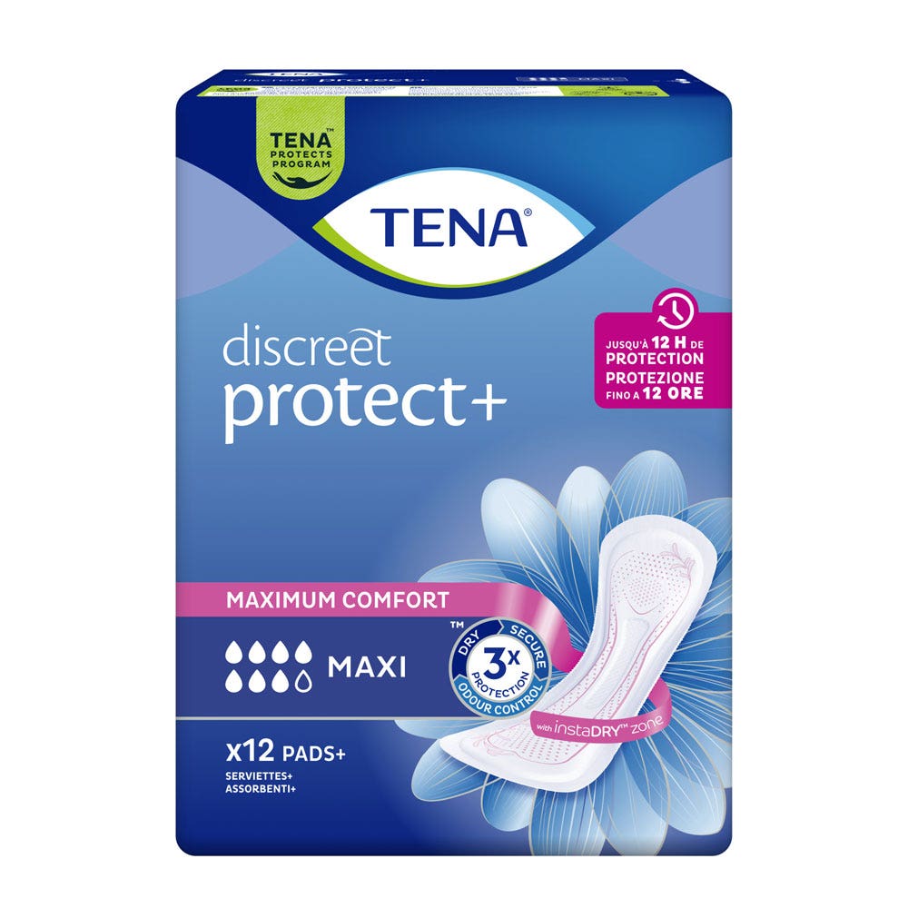 Tena Discreet Cuscinetti per la debolezza della vescica Maxi x12
