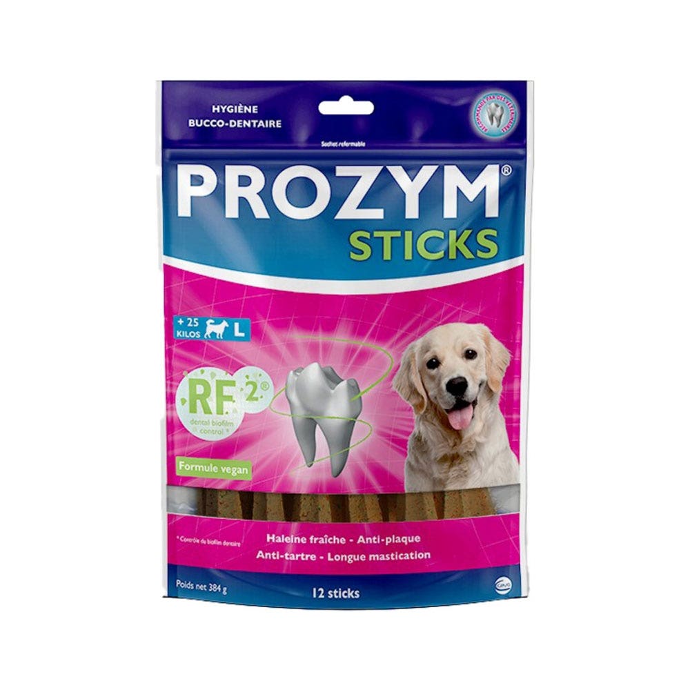 Prozym Bastoncini masticabili per l'igiene orale per cani oltre 25 kg 12 unità