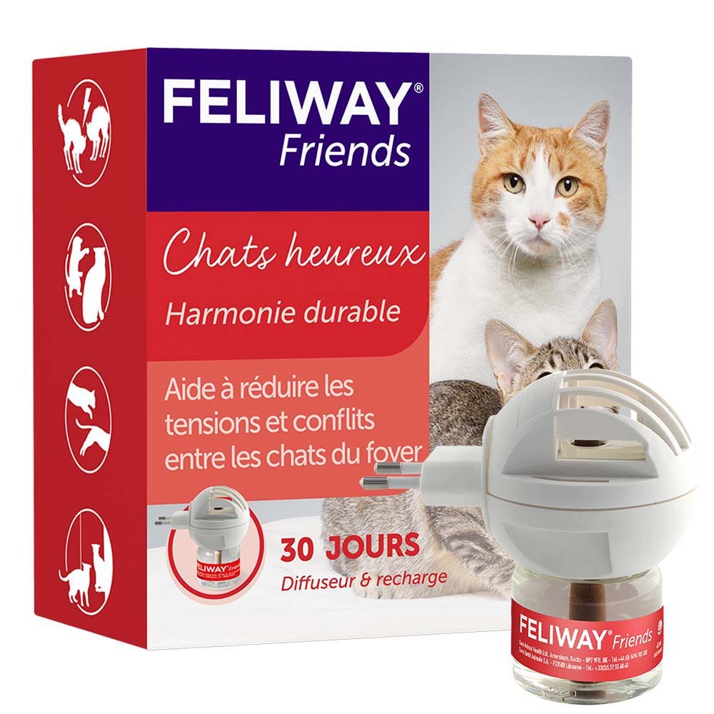 Feliway Friends Diffusore per la gestione dei conflitti per gatti Ricarca da 48 ml inclusa