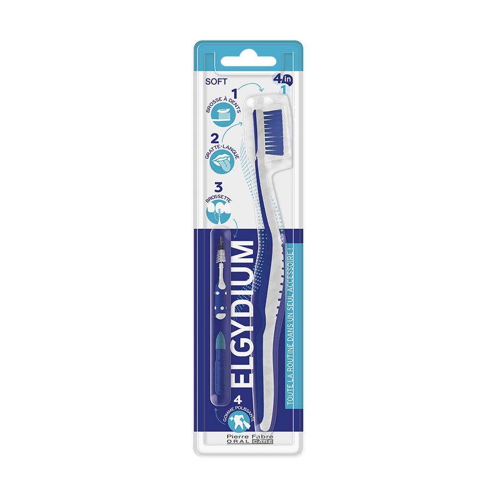 Elgydium Spazzolino morbido 4 IN 1