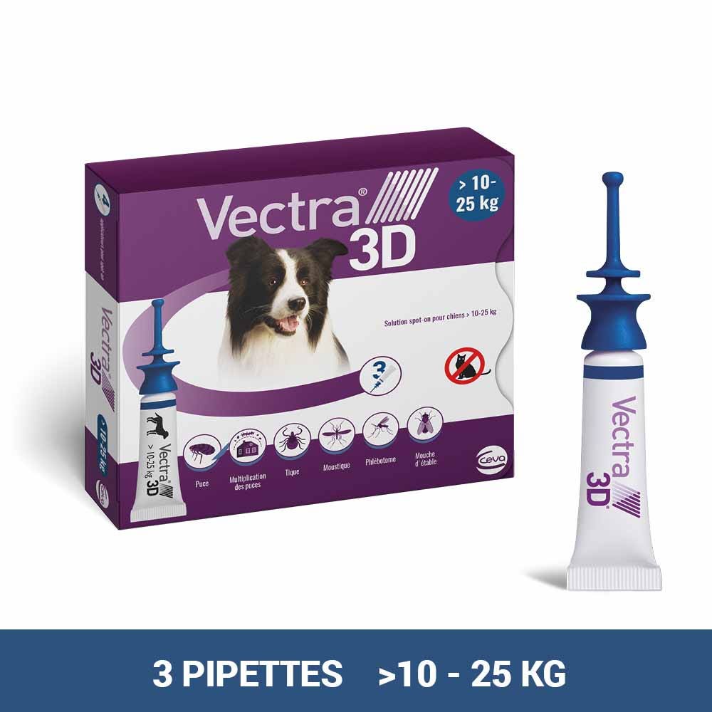 Vectra Soluzione spot-on per Cane &gt;10-25kg 3 pipette