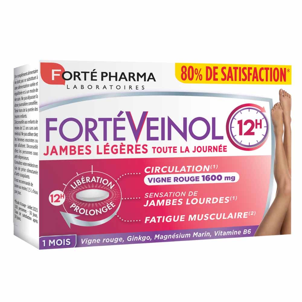 Forté Pharma Forté Veinol Vite rossa circolazione e gambe pesanti 30 compresse a rilascio prolungato