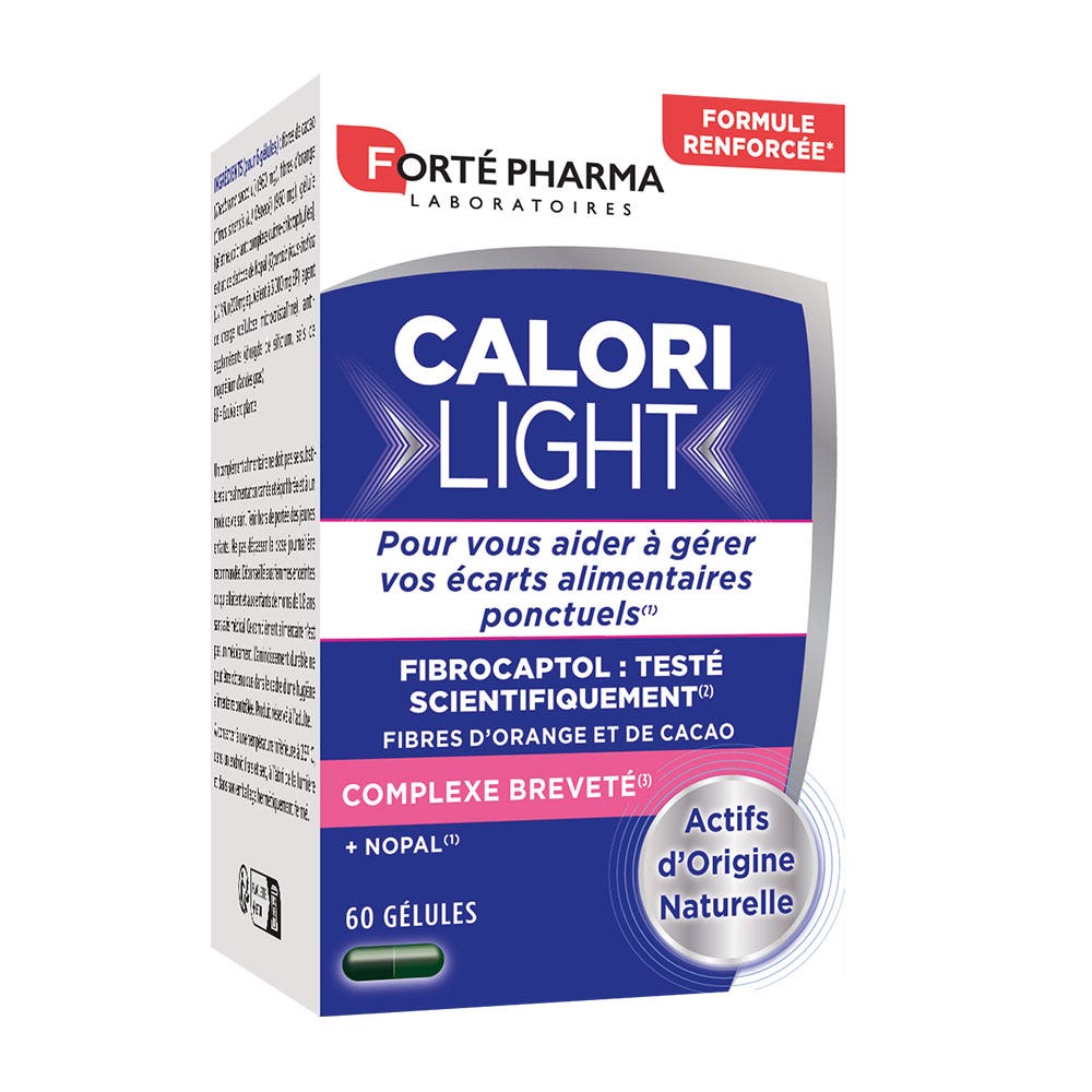 Forté Pharma CaloriLight Dimagrante sensore di grassi fibre nopal 60 capsule