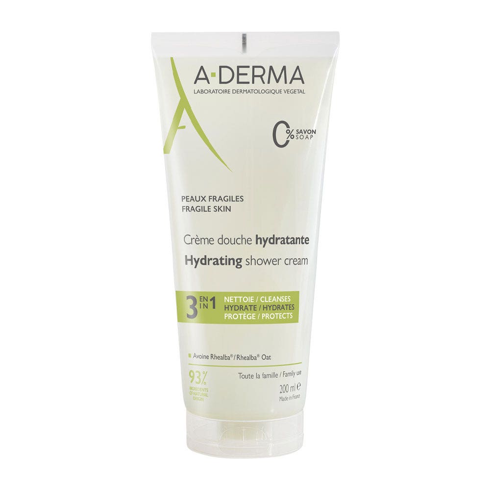 A-Derma Les Indispensables Doccia schiuma idratante 200 ml