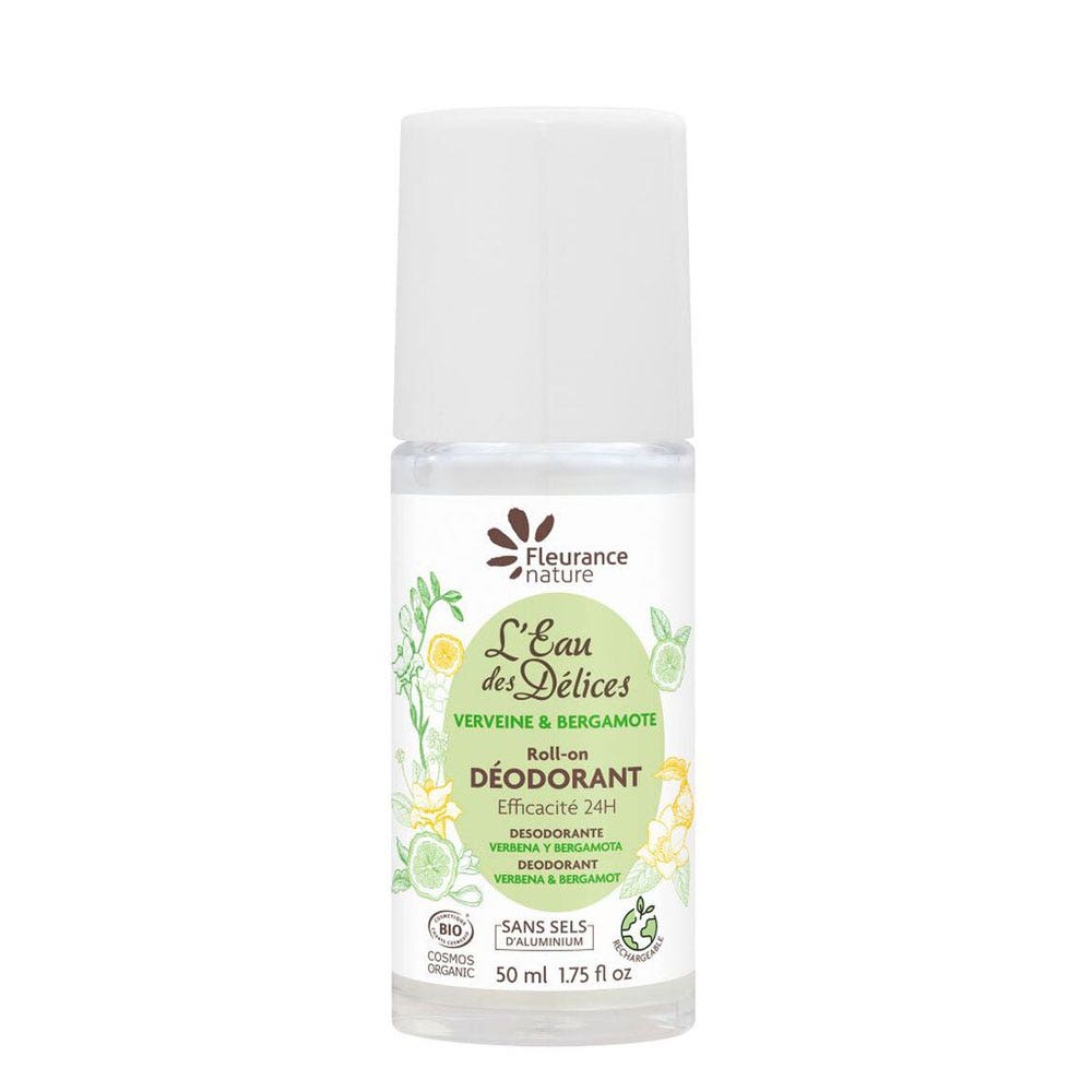 Fleurance Nature Deodorante Bio Acqua Délices Verbena Bergamotto 50ml