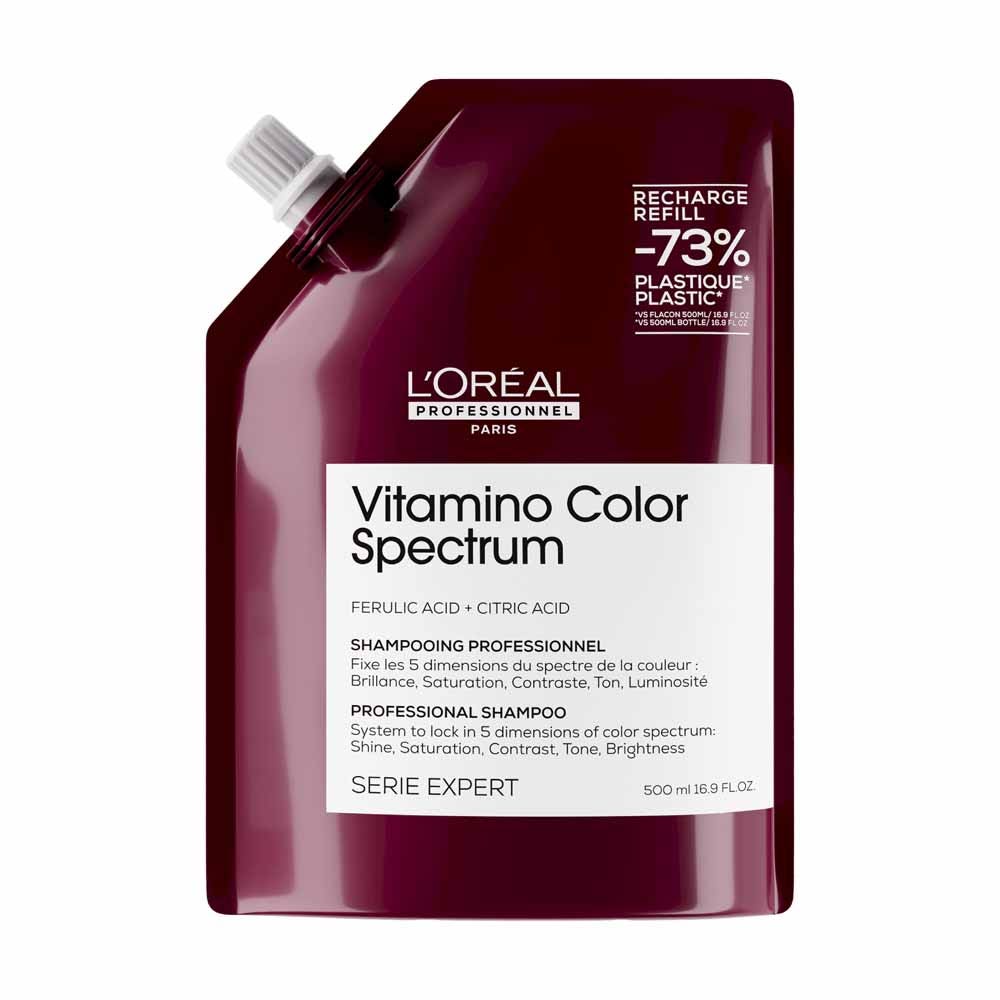 L'Oréal Professionnel Vitamino Color Spectrum Shampoo protettivo Eco-Recharge per Capelli colorati 500ml