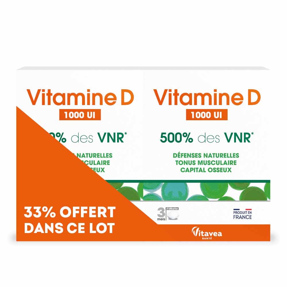 Vitavea Santé Vitamina D 500% VNR 2 x 90 compresse