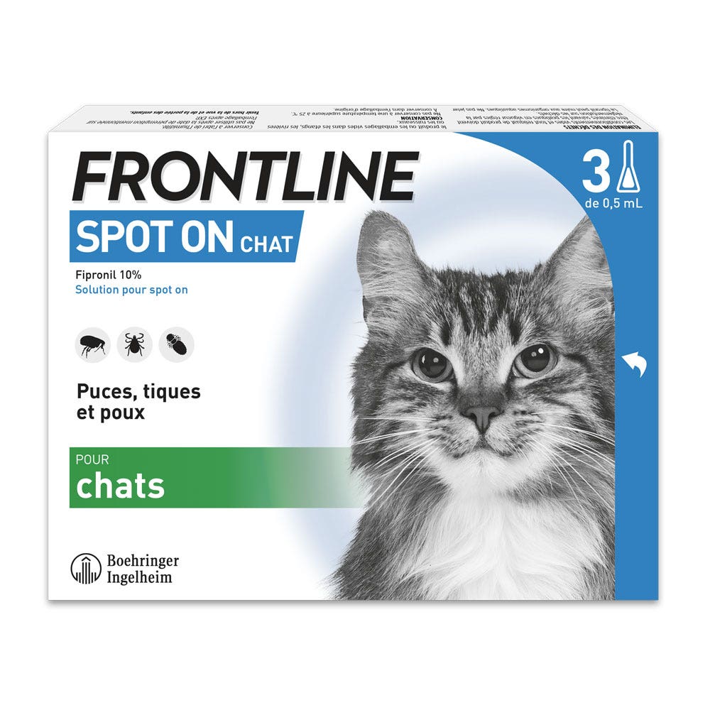 Frontline Pipetta per gatti 3 Pipette da 0,5ml