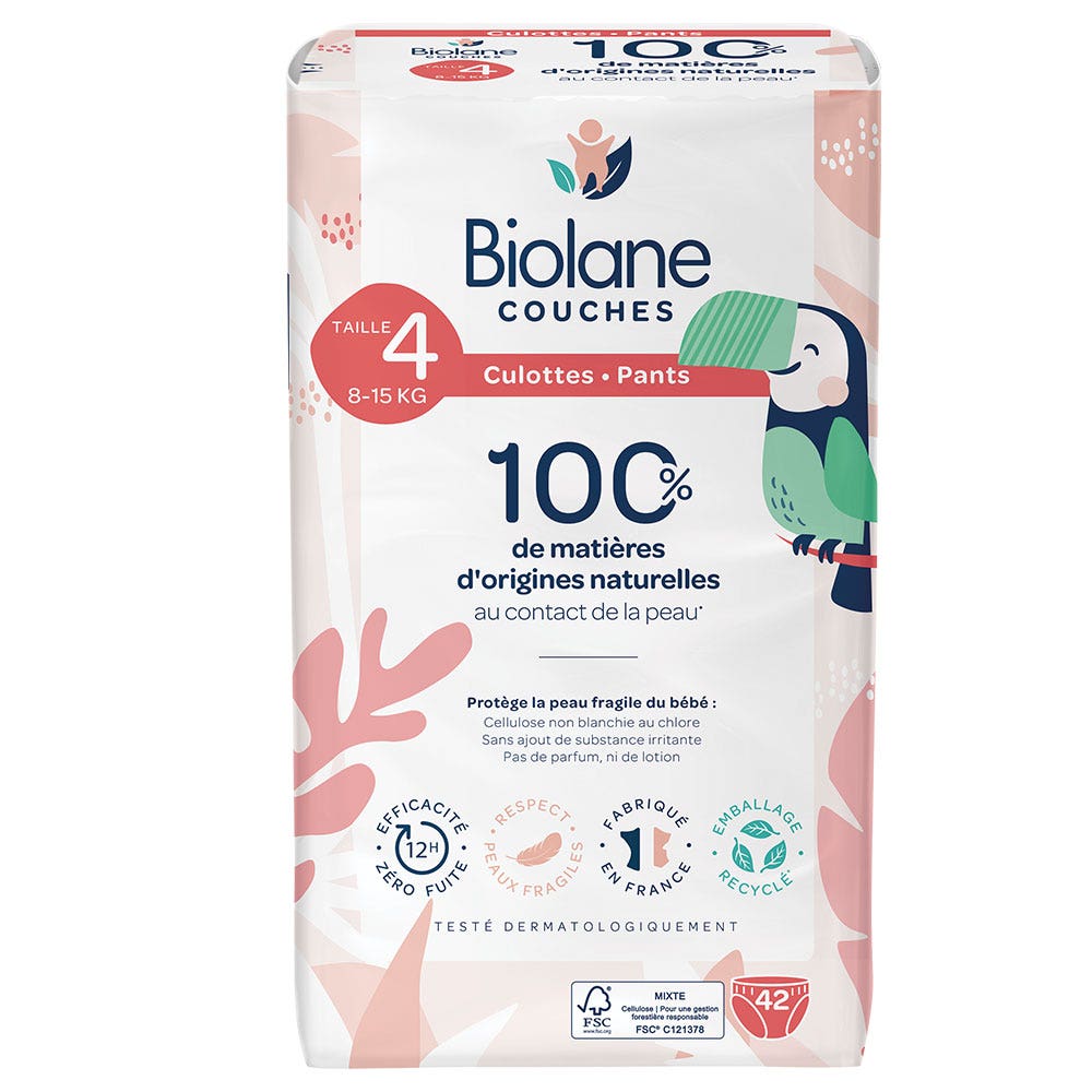 Biolane Pannolini taglia 4 Pas de fuite x42