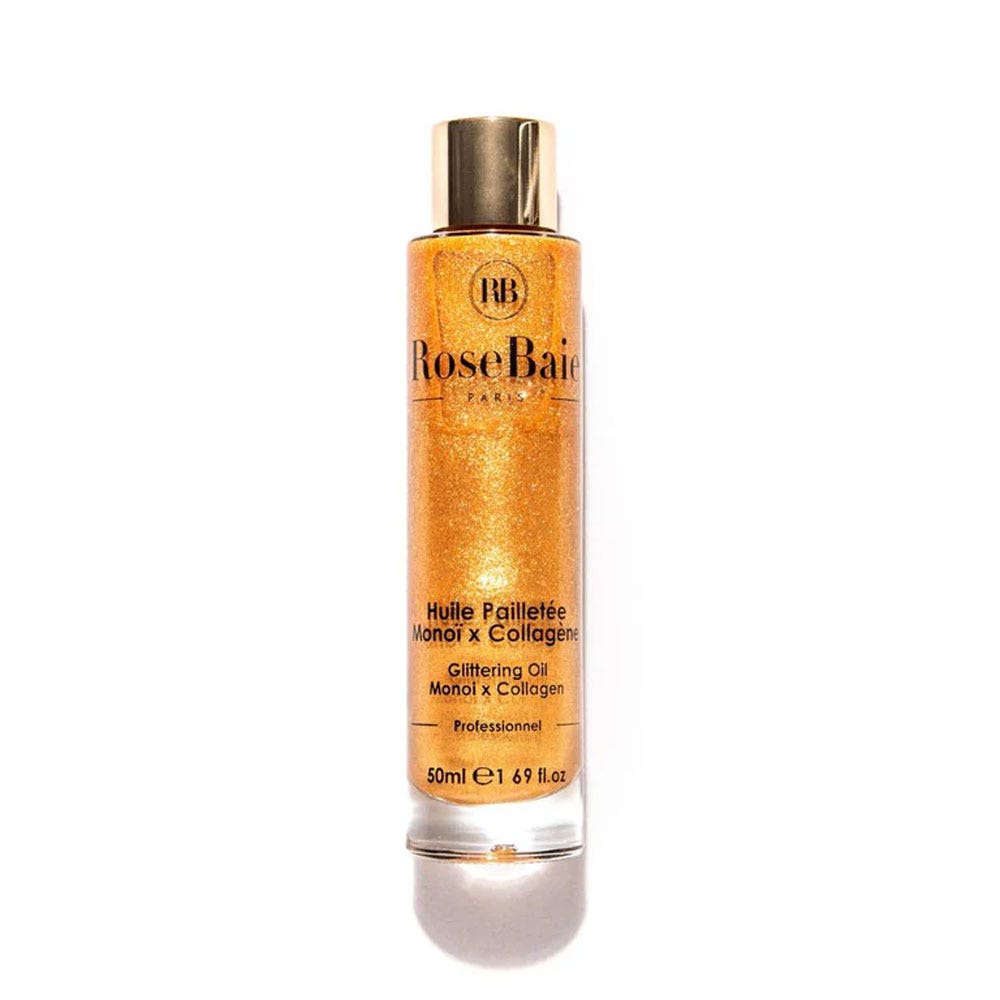 Rosebaie Monoi e collagene Olio scintillante 50 ml