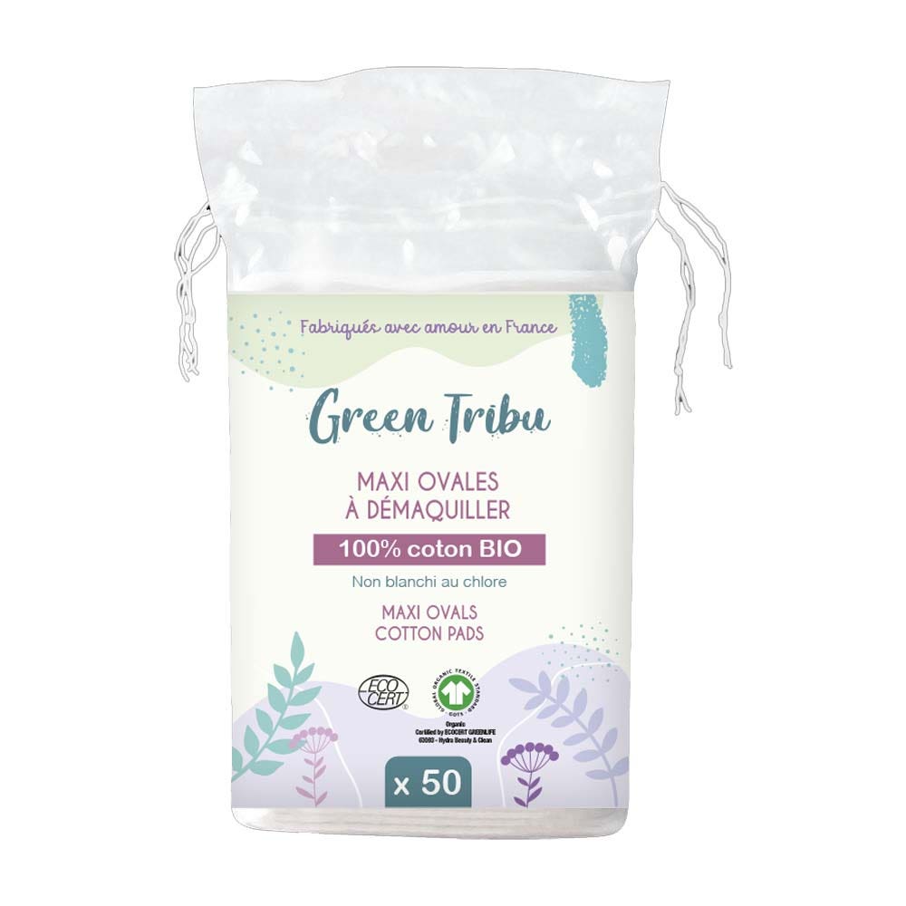 Green Tribu Dischetti struccanti maxi ovali 50 unità
