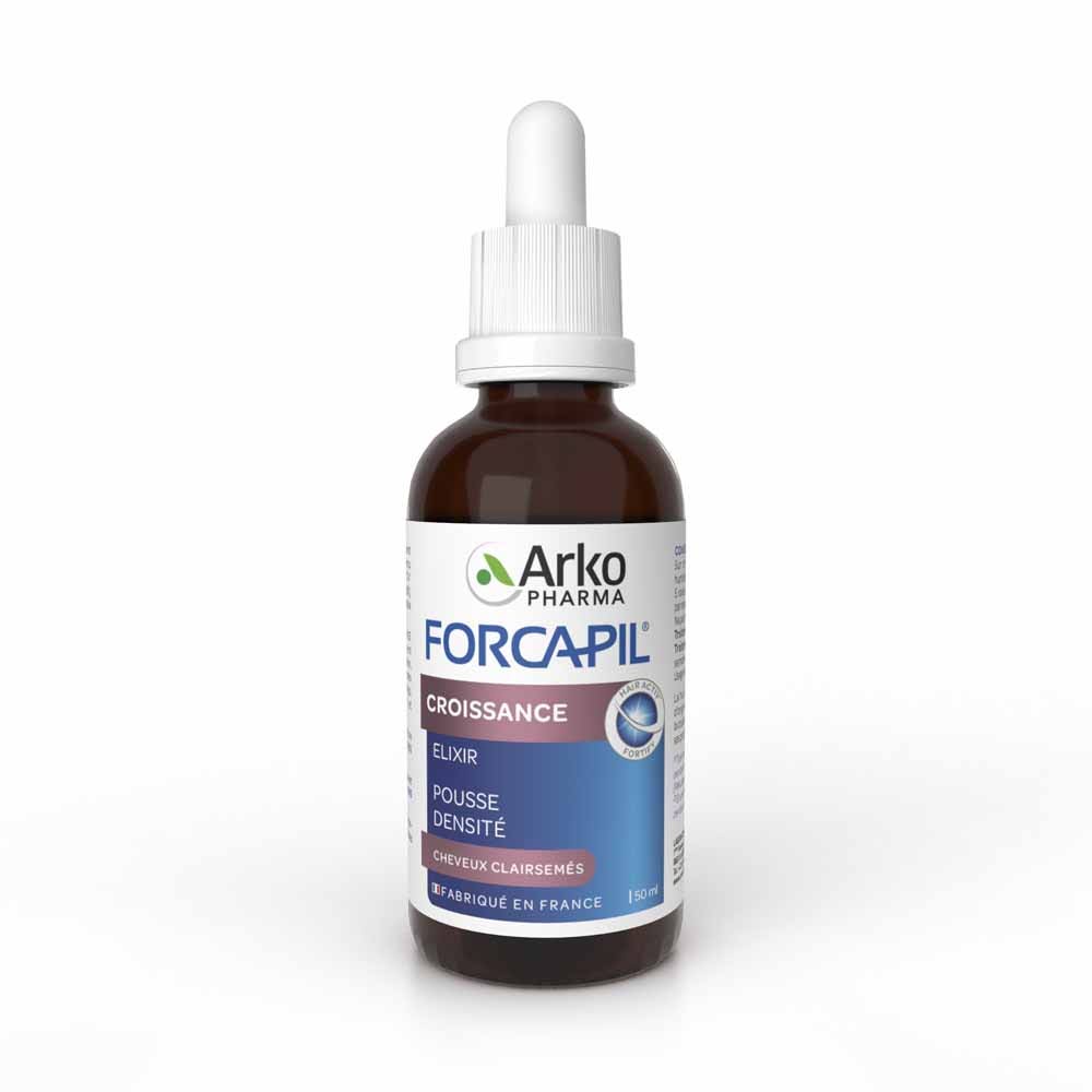 Arkopharma Forcapil siero Elixir Crescita per densità e crescita dei capelli per capelli diradati 50 ml