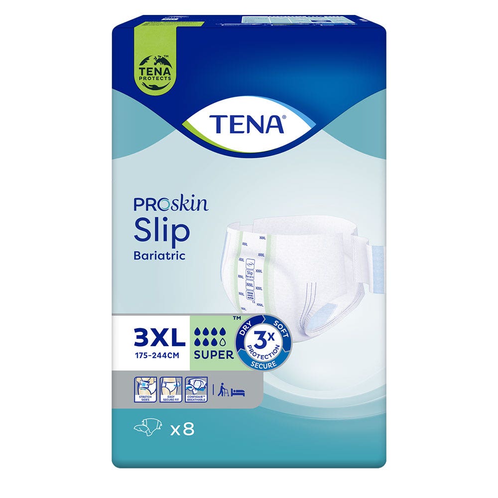 Tena Proskin Slip Assorbenti Bariatric per la debolezza della vescica Taglia 3XL x8