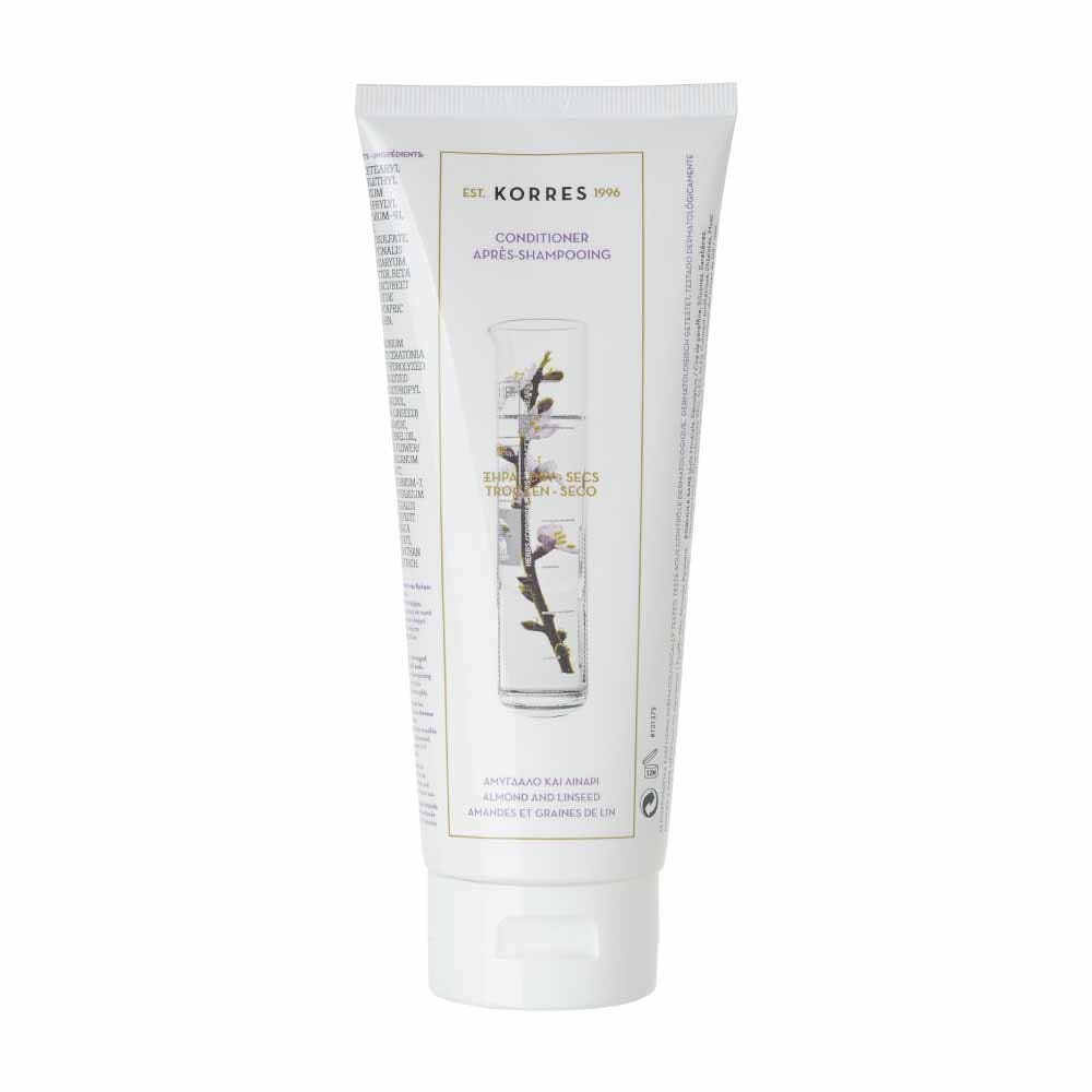 Korres Balsamo alla mandorla e ai semi di lino per capelli secchi e danneggiati 200 ml