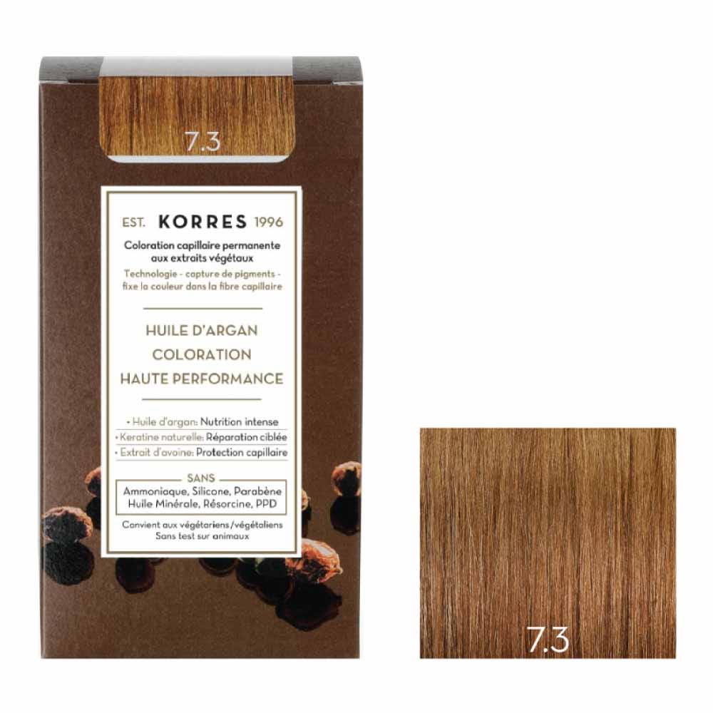 Korres Olio di argan Coloration Permanente A L'huile D'argan 50ml 7.3 BIONDO DORATO