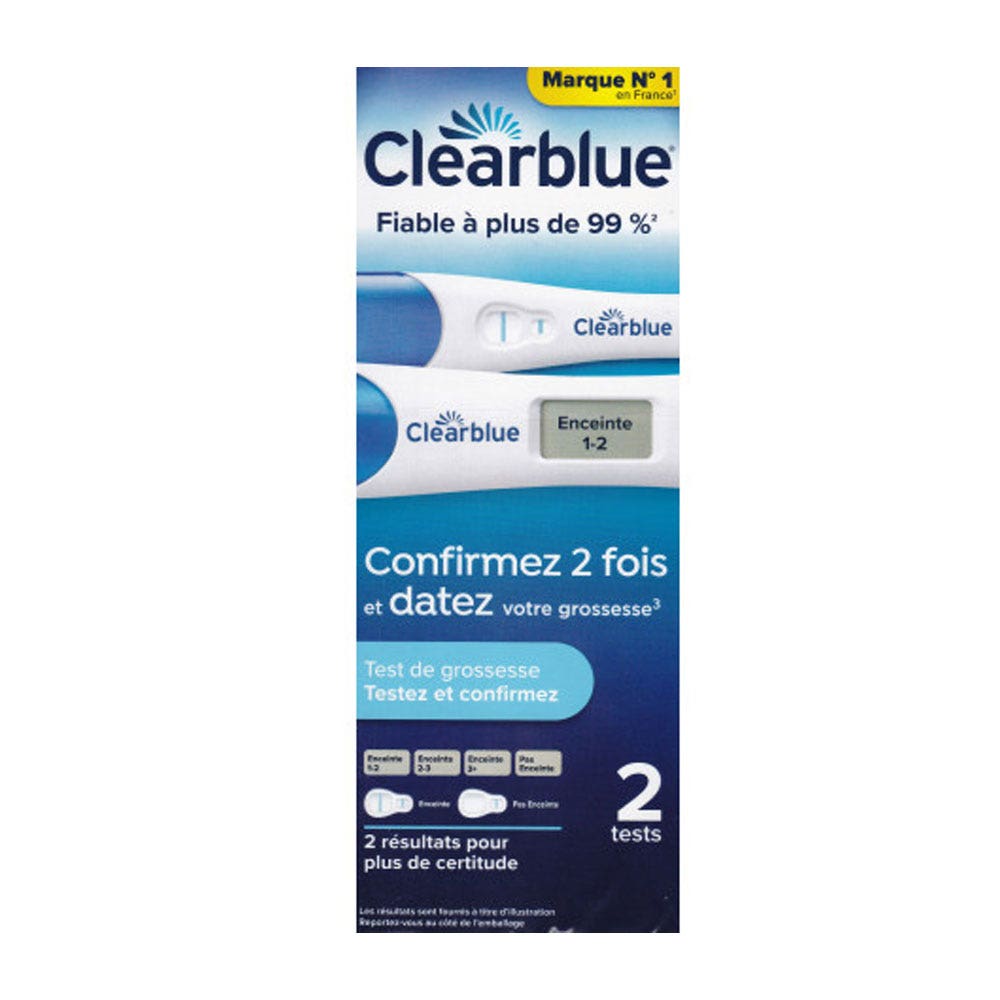Clearblue Test di gravidanza duo conferma + datazione 2 test